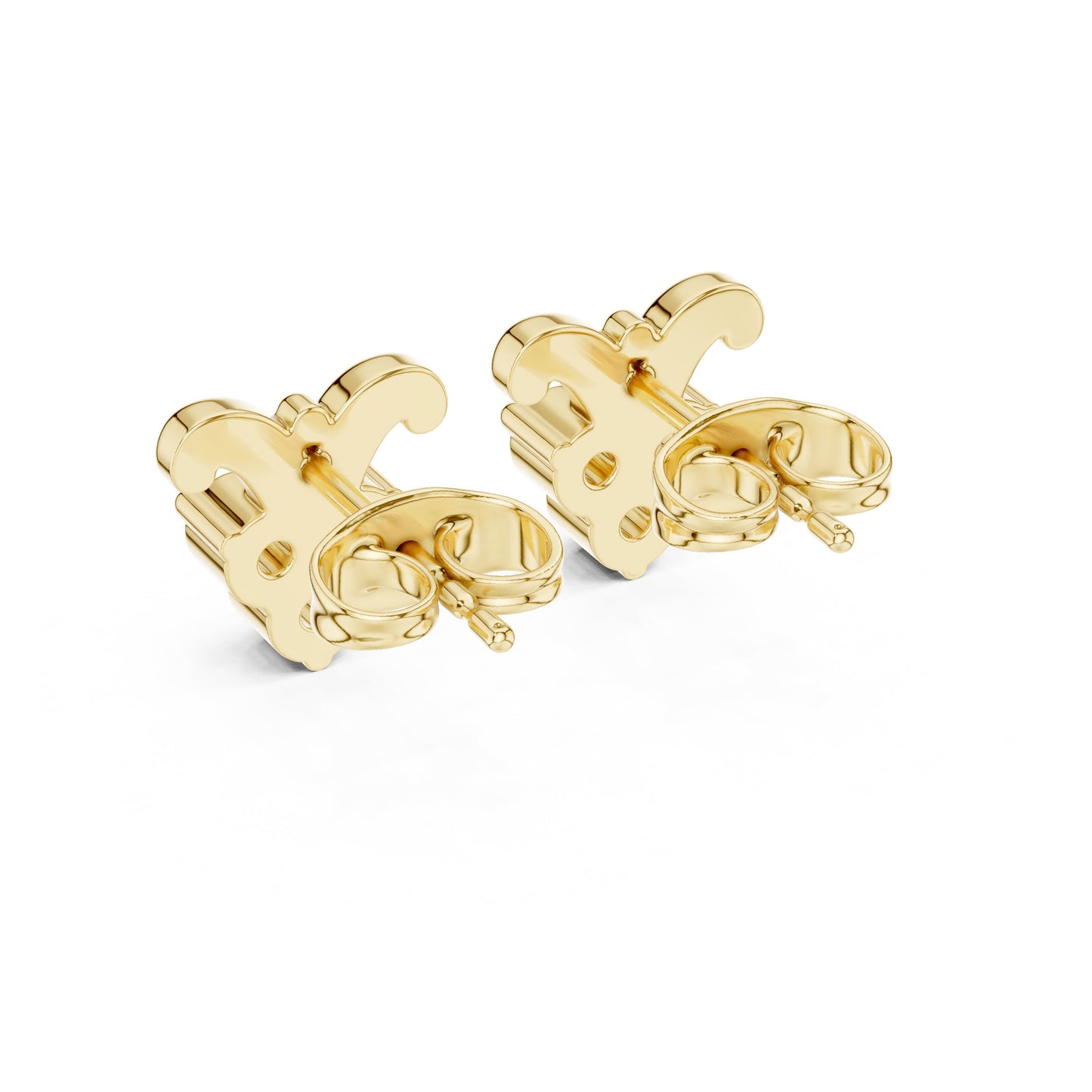 Round Stud Lab Grown Diamond Earrings