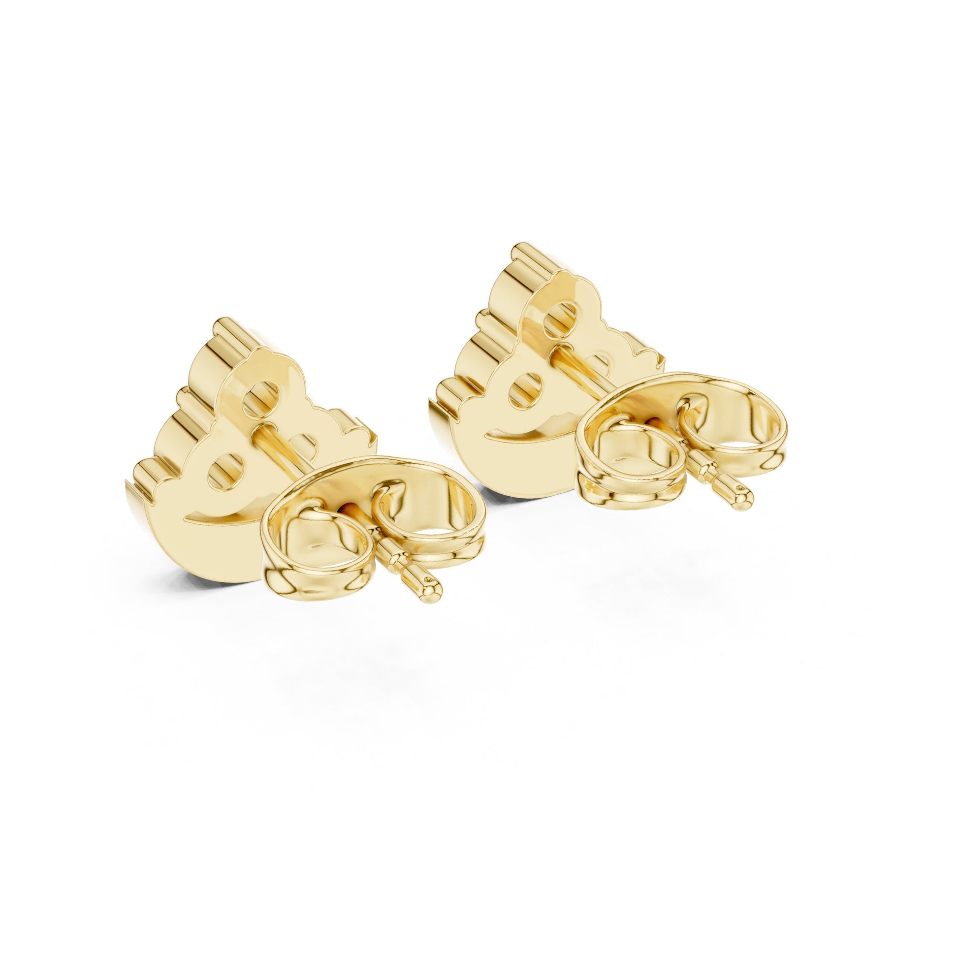 Round Stud Lab Grown Diamond Earrings
