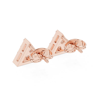 Round Stud Lab Grown Diamond Earrings