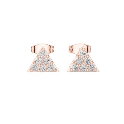 Round Stud Lab Grown Diamond Earrings
