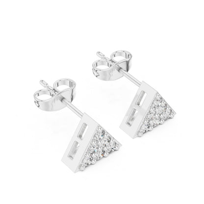 Round Stud Lab Grown Diamond Earrings