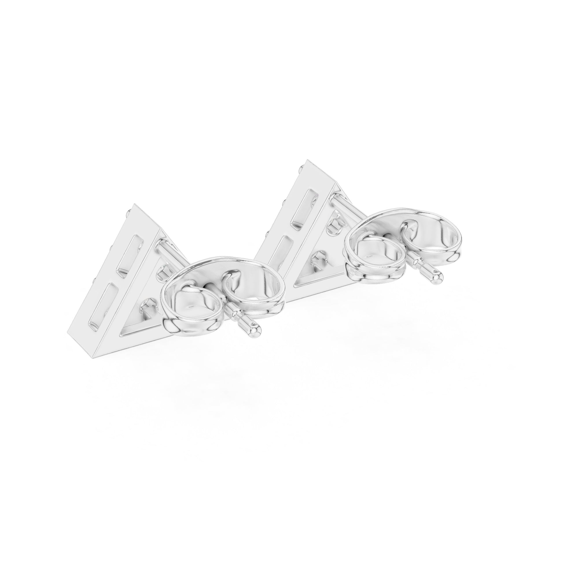 Round Stud Lab Grown Diamond Earrings