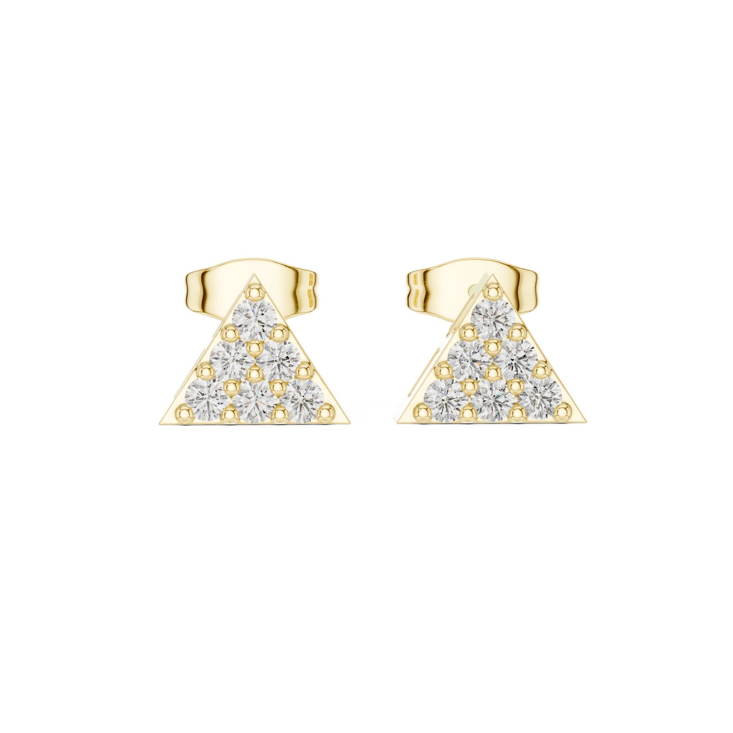 Round Stud Lab Grown Diamond Earrings