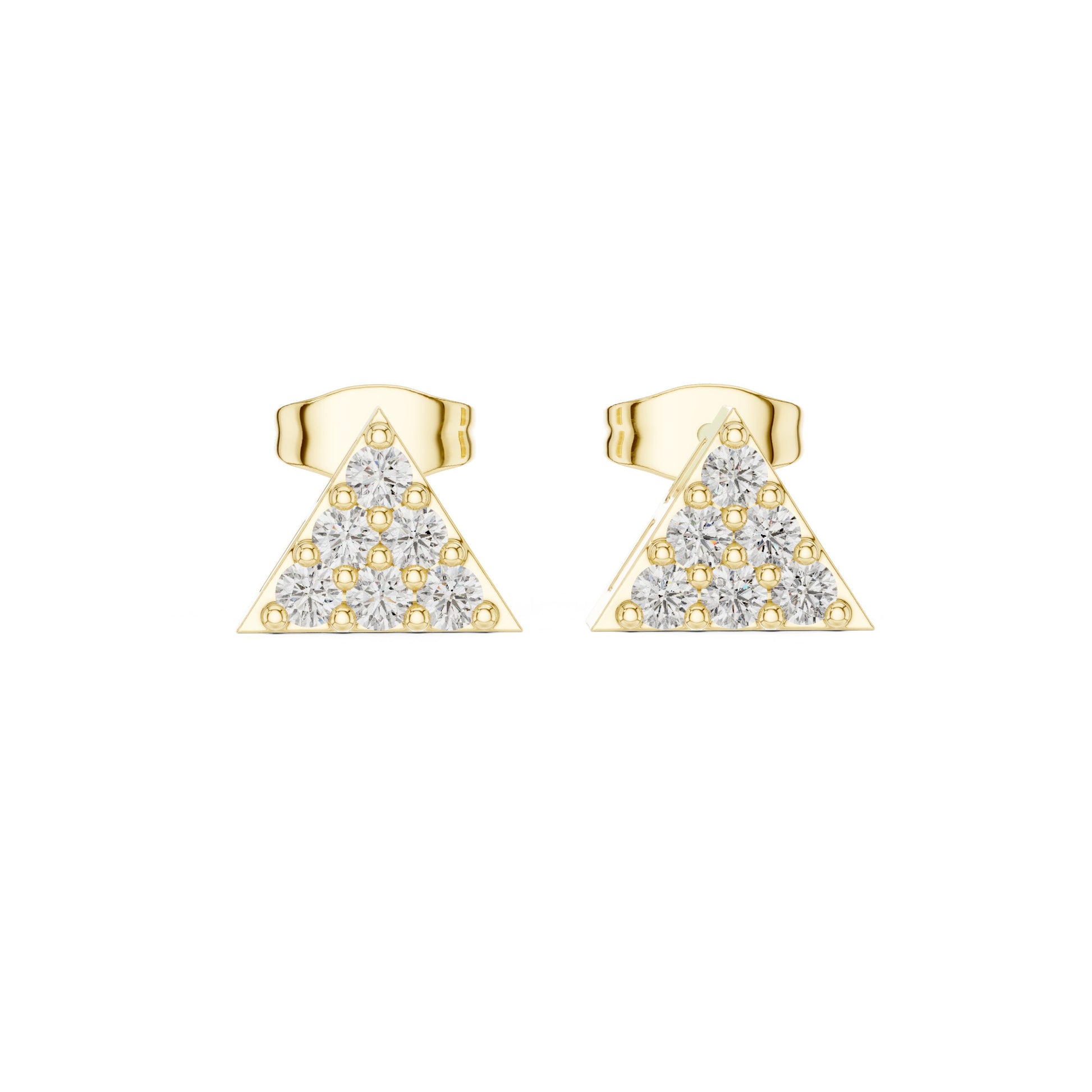 Round Stud Lab Grown Diamond Earrings