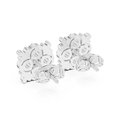 Round Stud Lab Grown Diamond Earrings
