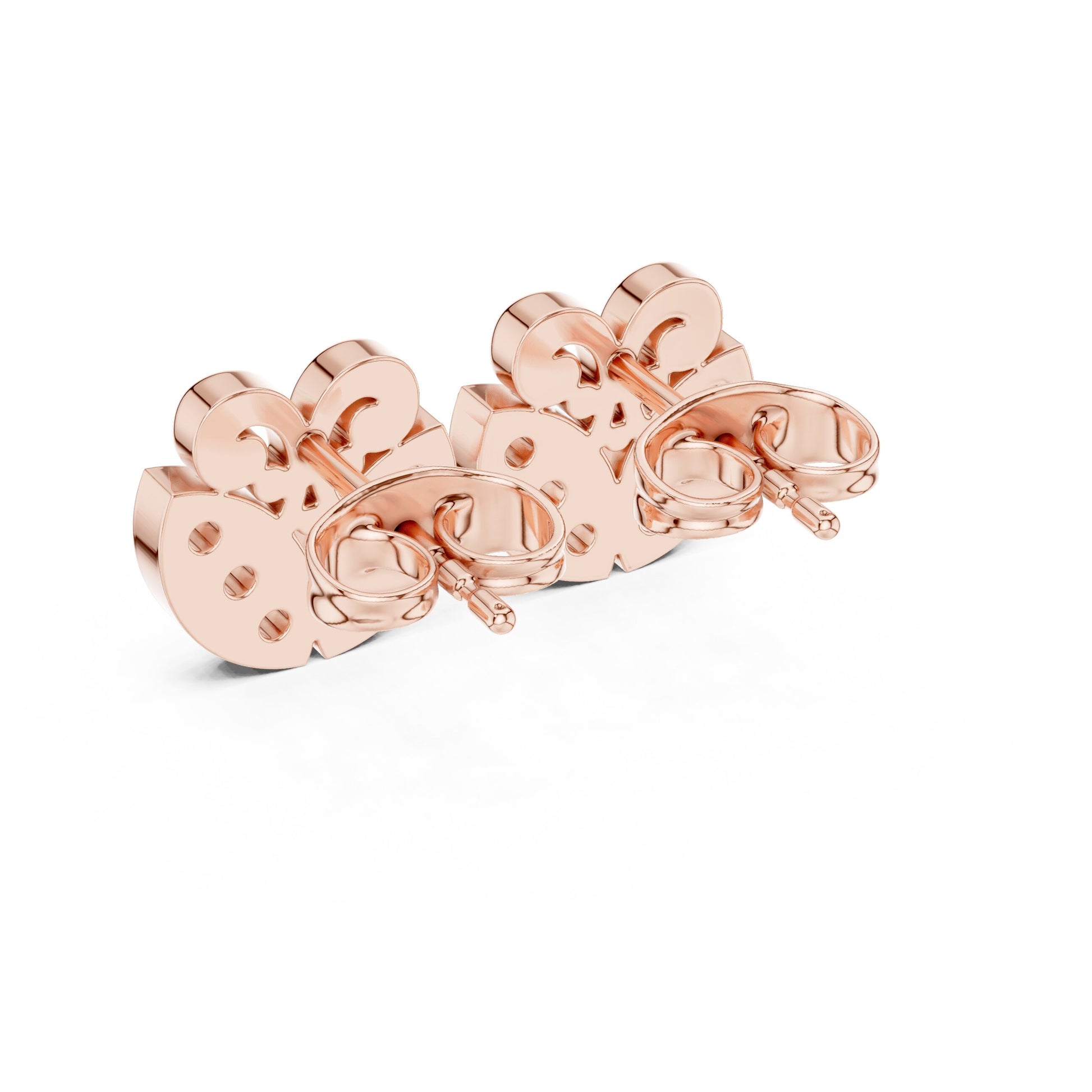 Round Stud Lab Grown Diamond Earrings