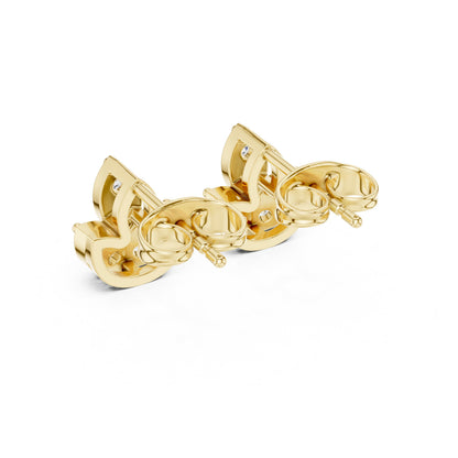 Round Stud Lab Grown Diamond Earrings