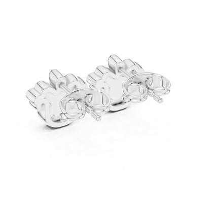 Round Stud Lab Grown Diamond Earrings