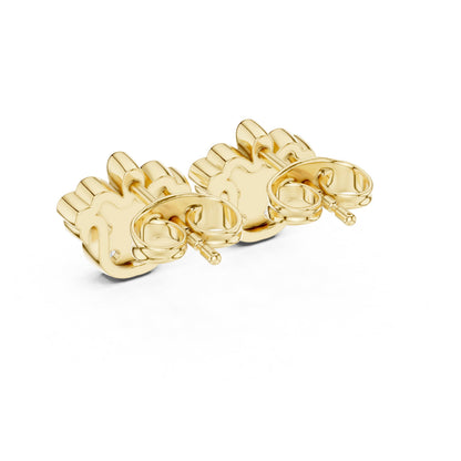 Round Stud Lab Grown Diamond Earrings