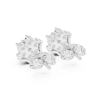 Round Cluster Lab Grown Diamond Earrings