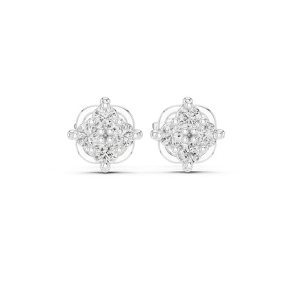 Round Stud Lab Grown Diamond Earrings