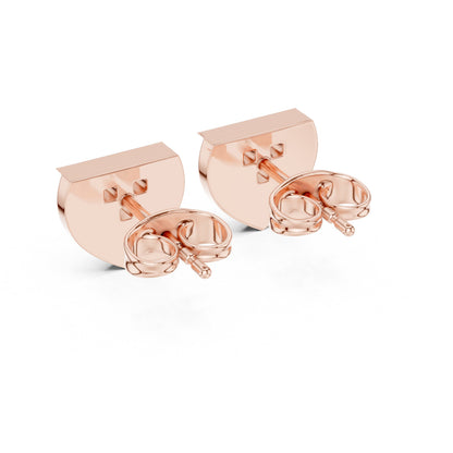 Round Stud Lab Grown Diamond Earrings