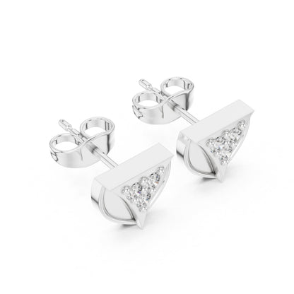 Round Stud Lab Grown Diamond Earrings