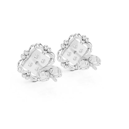 Round Stud Lab Grown Diamond Earrings