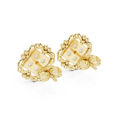 Round Stud Lab Grown Diamond Earrings