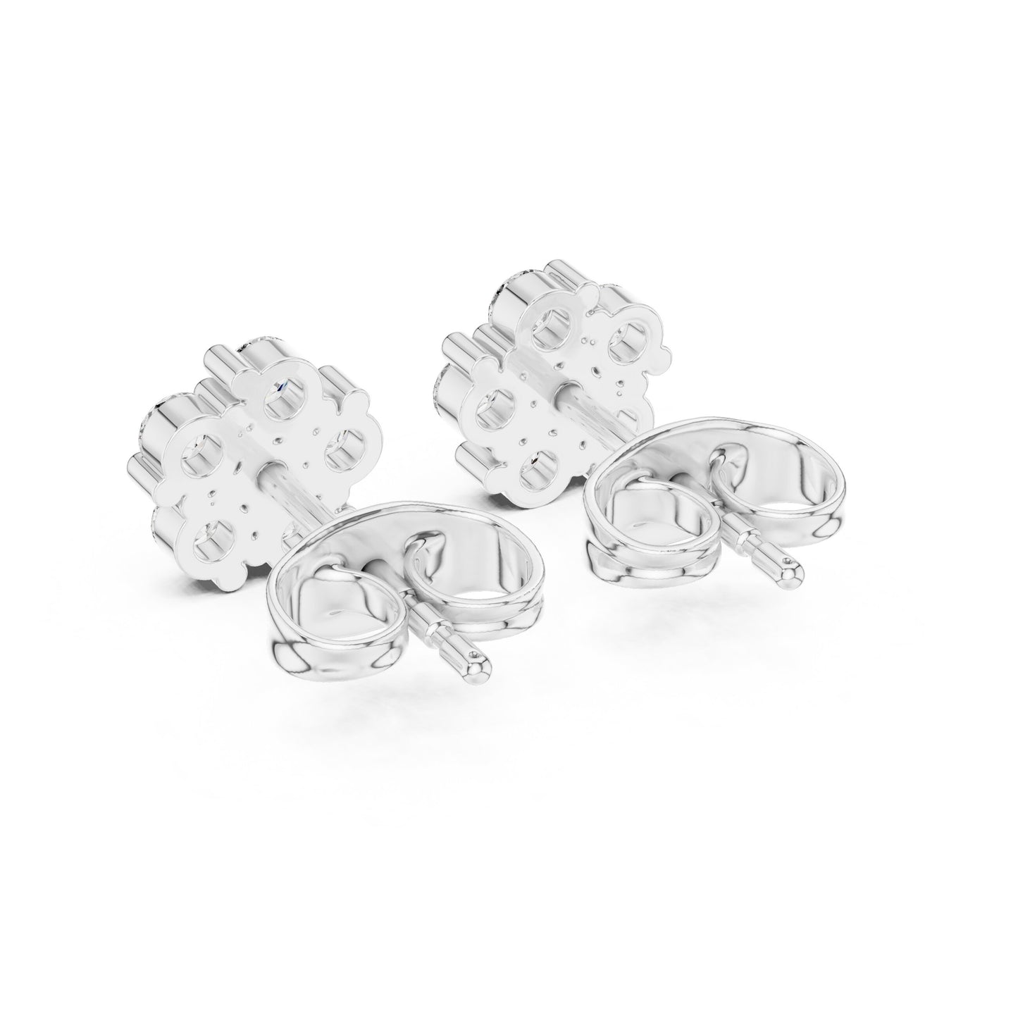 Round Stud Lab Grown Diamond Earrings