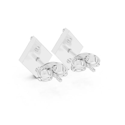 Round Stud Lab Grown Diamond Earrings