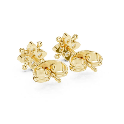 Round Cluster Lab Grown Diamond Earrings