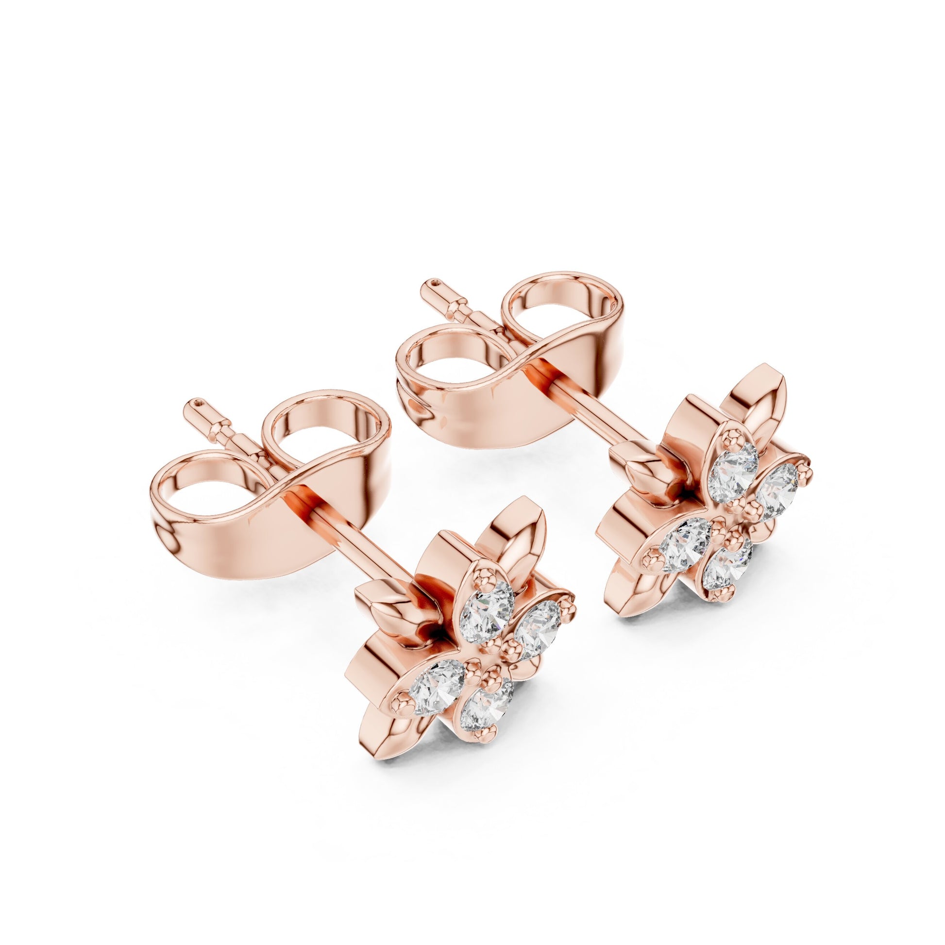 Mixed Shape Lab Grown Diamond Stud Earrings