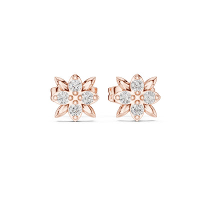 Mixed Shape Lab Grown Diamond Stud Earrings