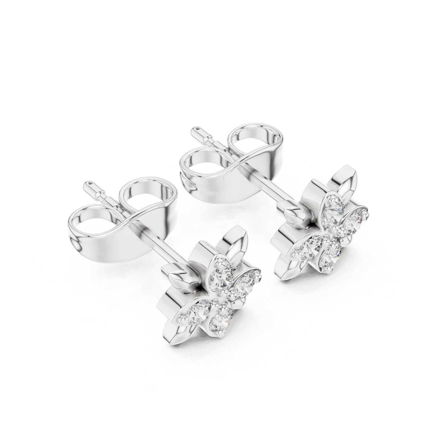 Mixed Shape Lab Grown Diamond Stud Earrings
