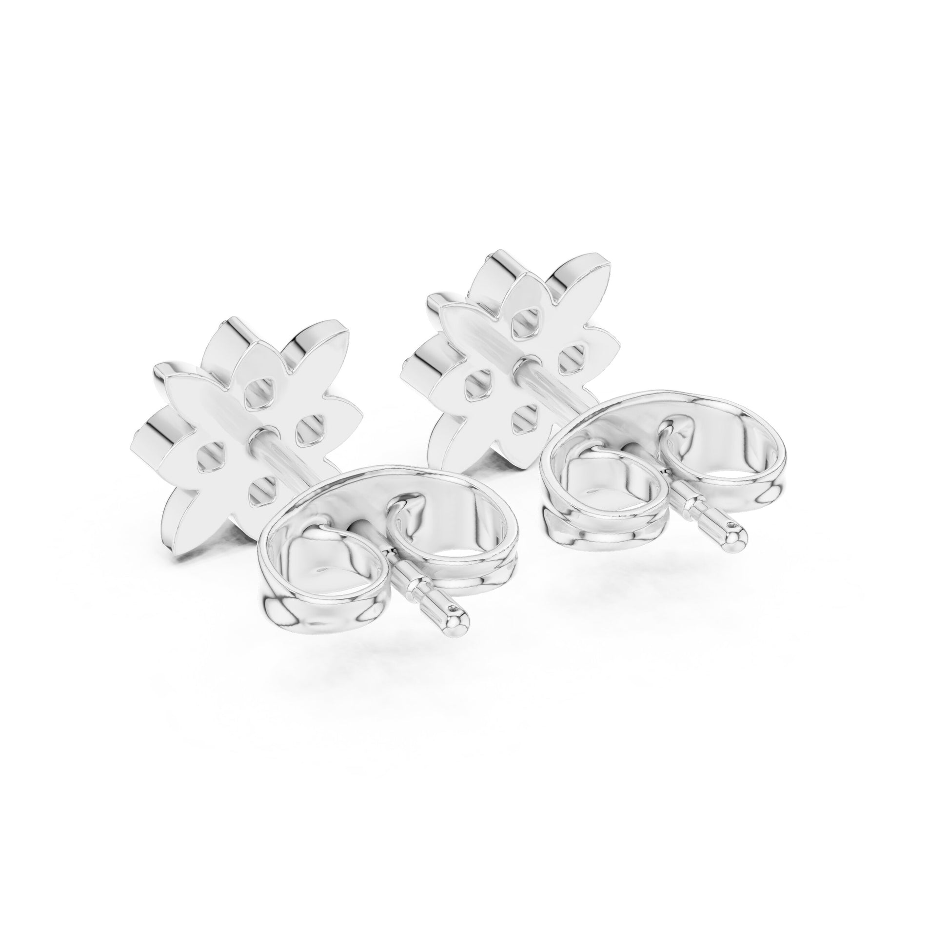 Mixed Shape Lab Grown Diamond Stud Earrings