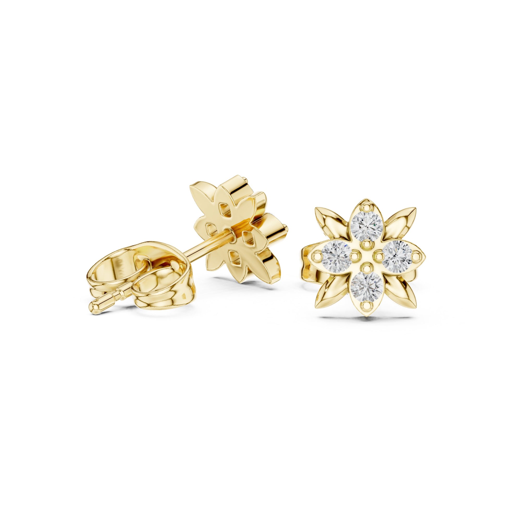 Mixed Shape Lab Grown Diamond Stud Earrings