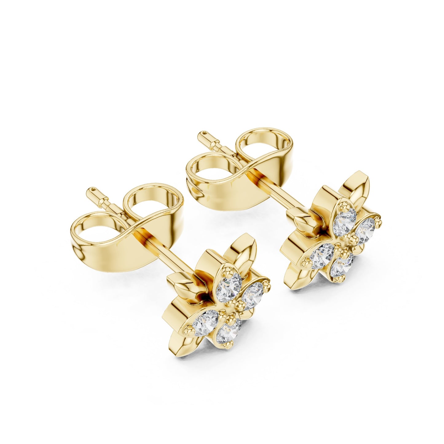 Mixed Shape Lab Grown Diamond Stud Earrings