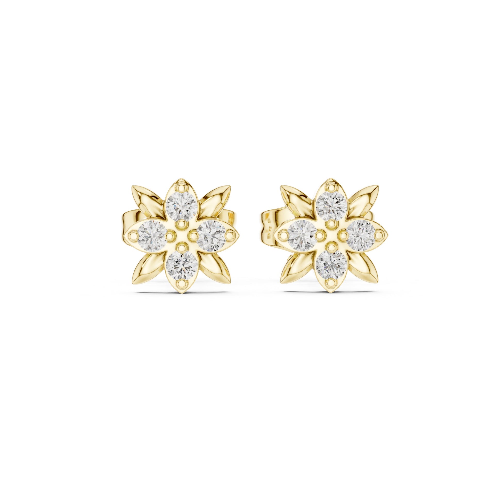 Mixed Shape Lab Grown Diamond Stud Earrings