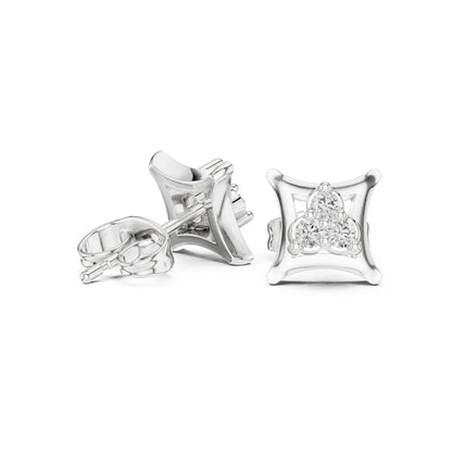Round Stud Lab Grown Diamond Earrings