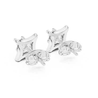 Round Stud Lab Grown Diamond Earrings