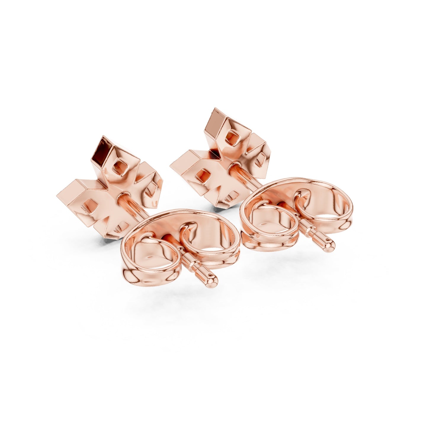 Round Stud Lab Grown Diamond Earrings