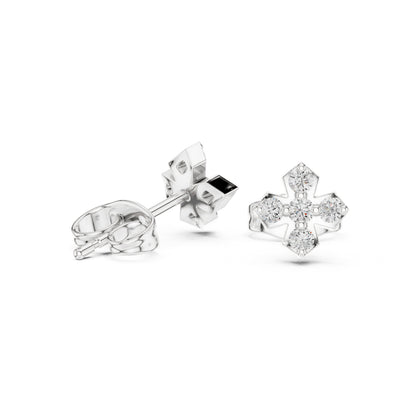 Round Stud Lab Grown Diamond Earrings