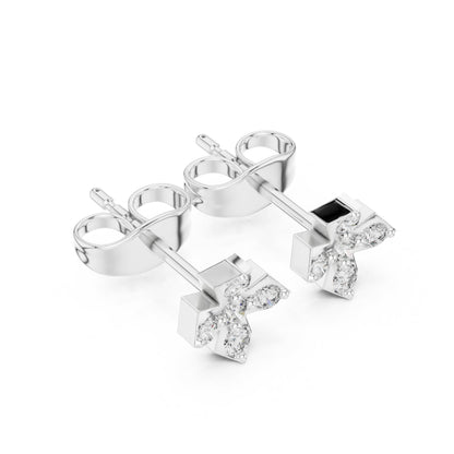 Round Stud Lab Grown Diamond Earrings