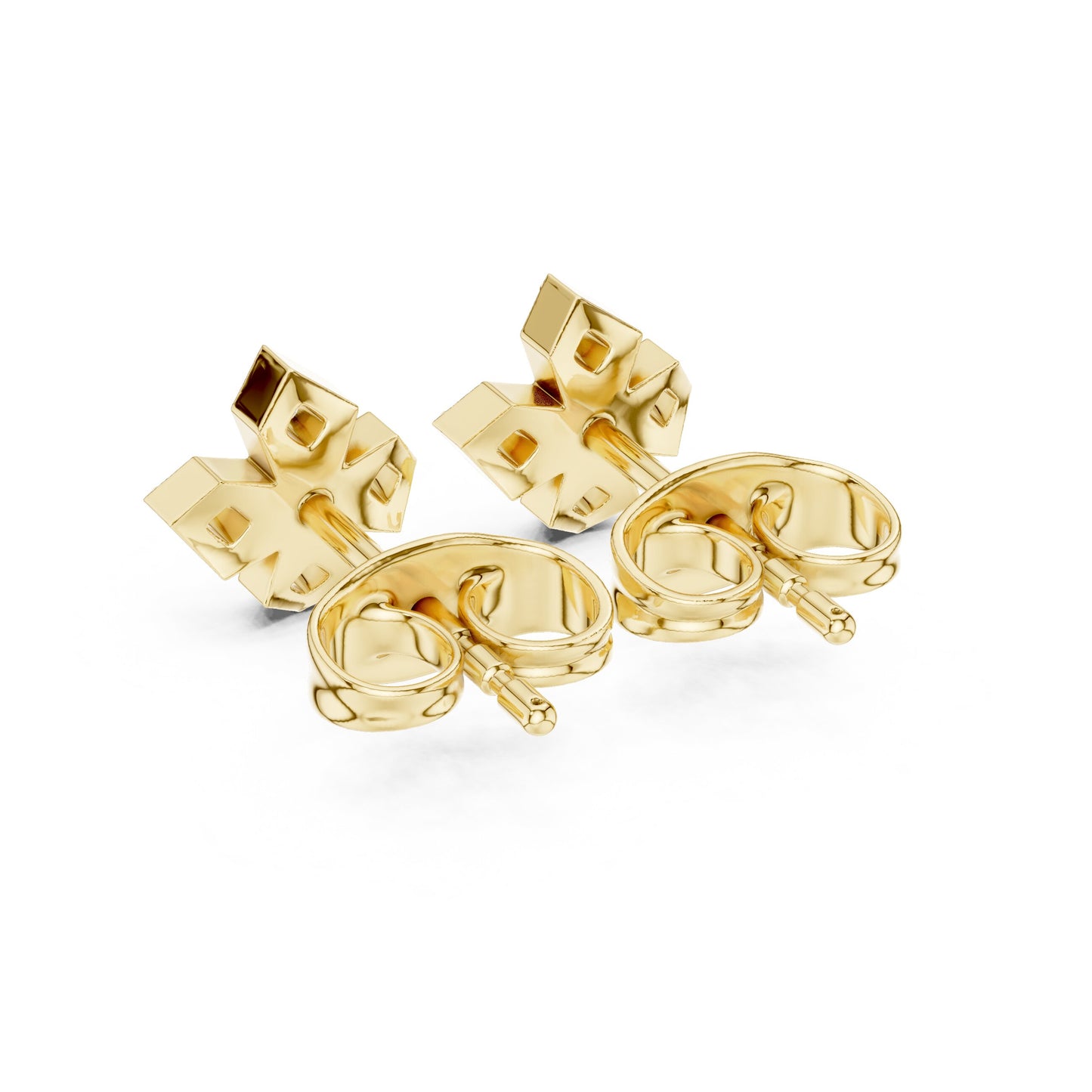Round Stud Lab Grown Diamond Earrings