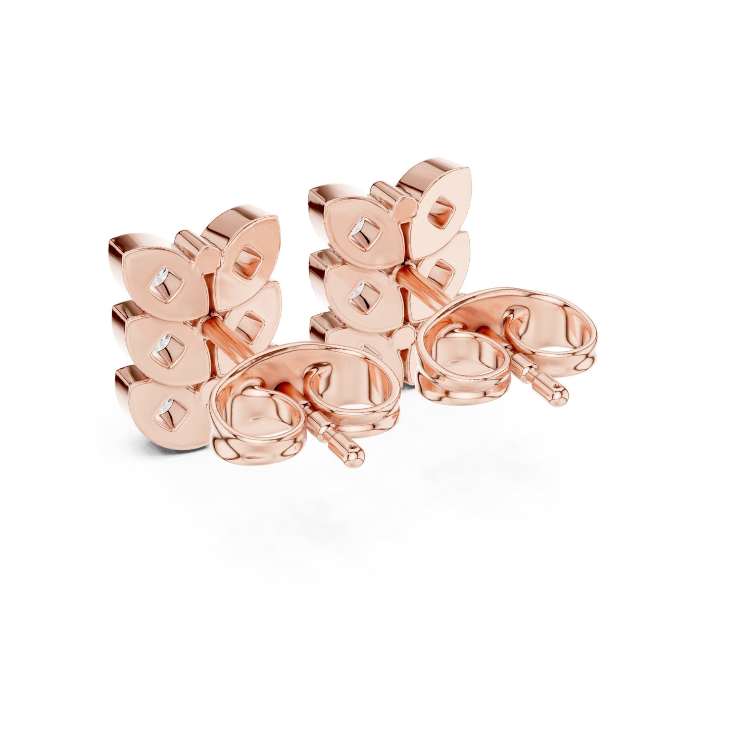 Round Climber Lab Grown Diamond Earrings