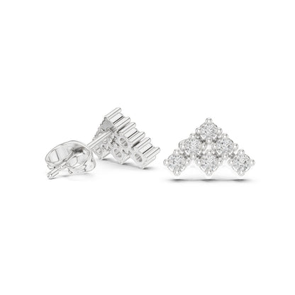 Round Stud Lab Grown Diamond Earrings
