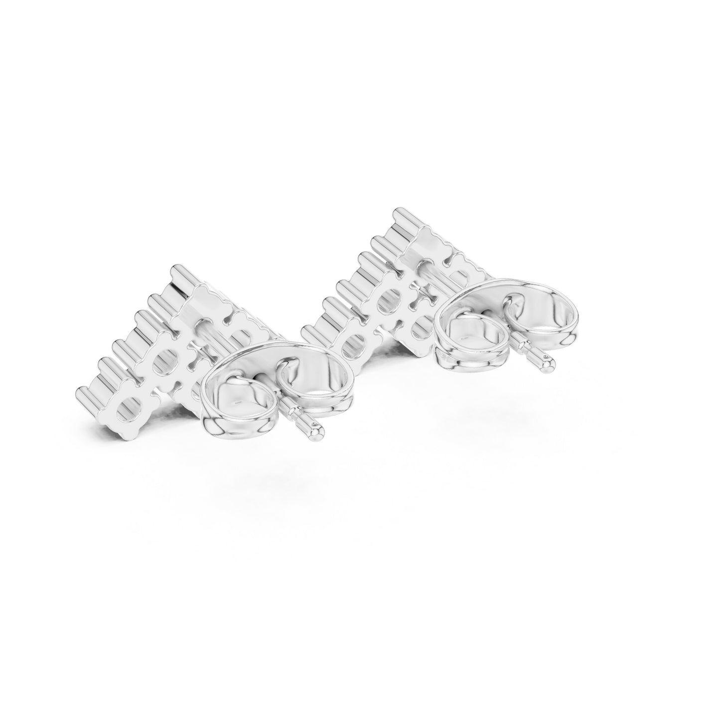 Round Stud Lab Grown Diamond Earrings