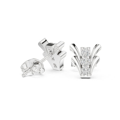 Round Stud Lab Grown Diamond Earrings