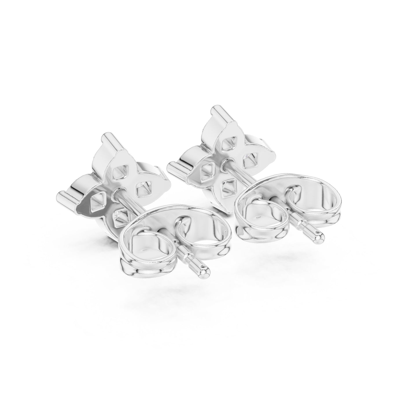 Round Cluster Lab Grown Diamond Earrings