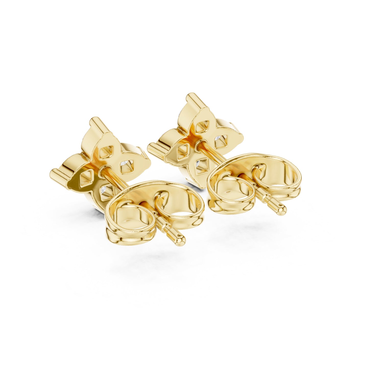Round Cluster Lab Grown Diamond Earrings