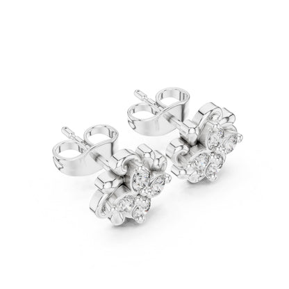 Round Stud Lab Grown Diamond Earrings
