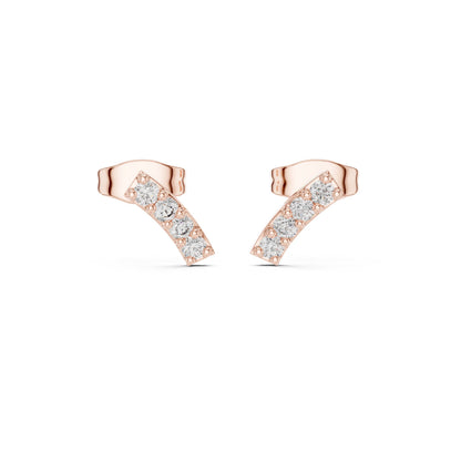 Round Stud Lab Grown Diamond Earrings