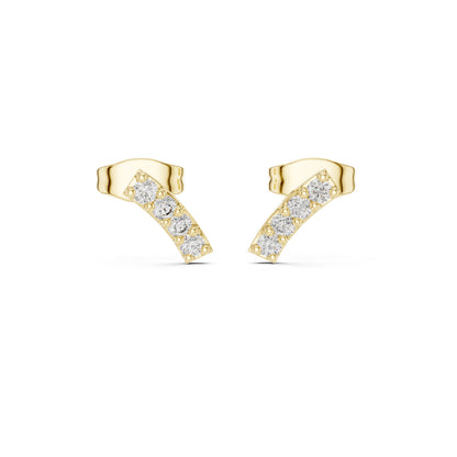 Round Stud Lab Grown Diamond Earrings