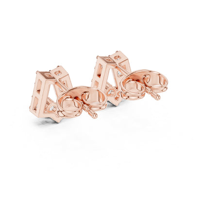 Round Cluster Lab Grown Diamond Earrings