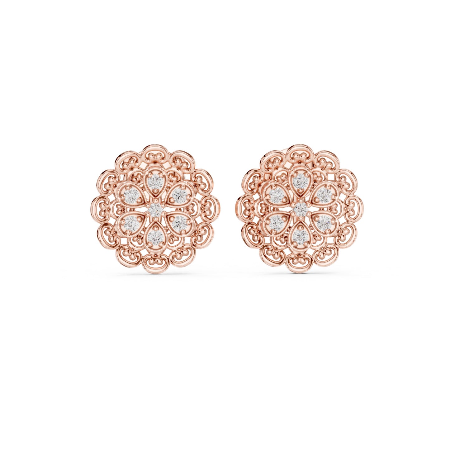 Mixed Shape Lab Grown Diamond Stud Earrings