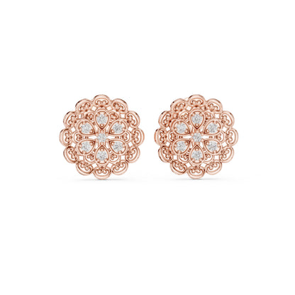 Mixed Shape Lab Grown Diamond Stud Earrings