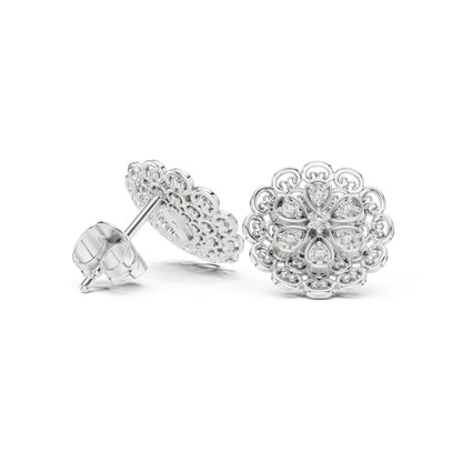 Mixed Shape Lab Grown Diamond Stud Earrings
