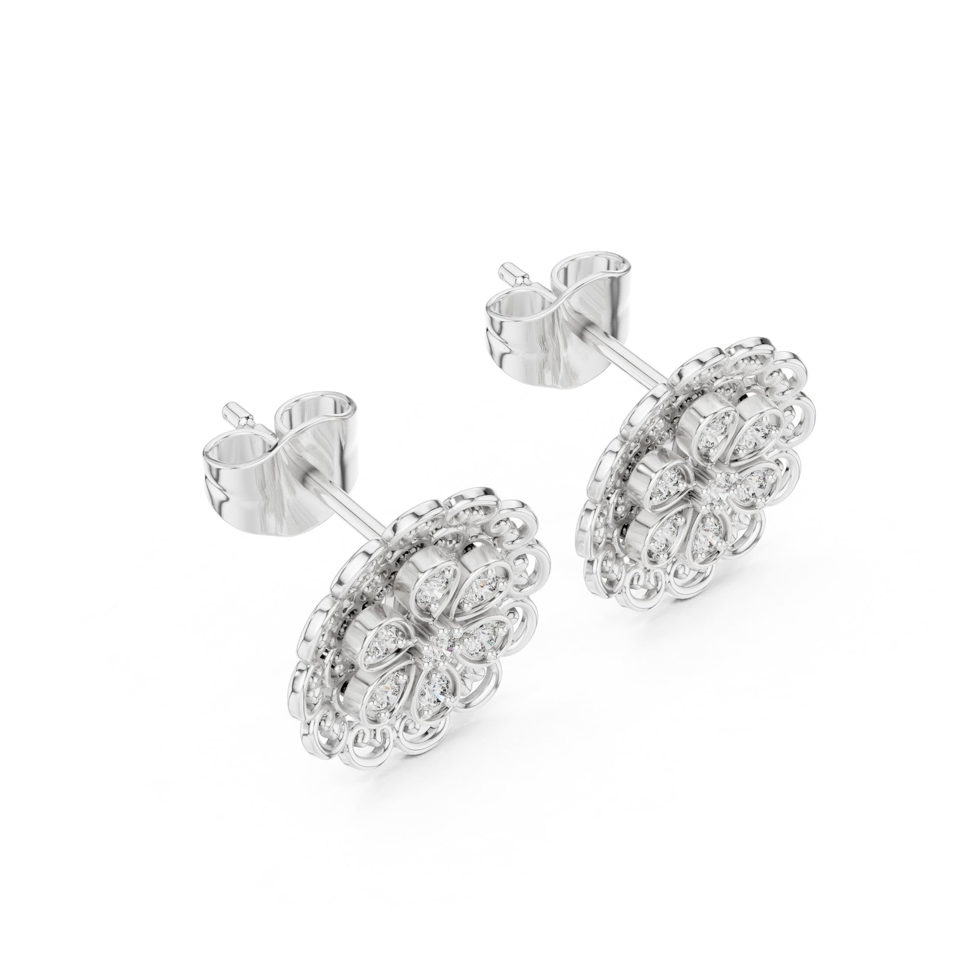 Mixed Shape Lab Grown Diamond Stud Earrings
