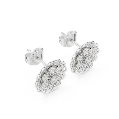 Mixed Shape Lab Grown Diamond Stud Earrings